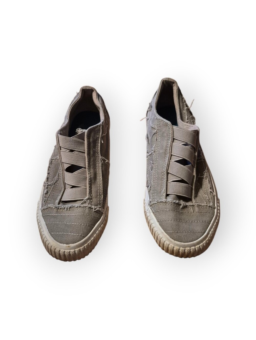 Blowfish Malibu Casual Taupe Canvas Slip-On Sneakers